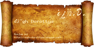 Ágh Dorottya névjegykártya