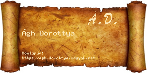Ágh Dorottya névjegykártya