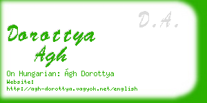 dorottya agh business card